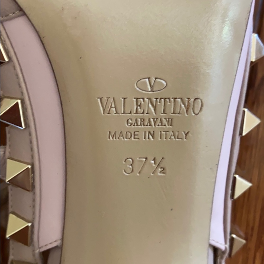 Valentino Rockstud leather pumps water rose - Picture 9 of 11